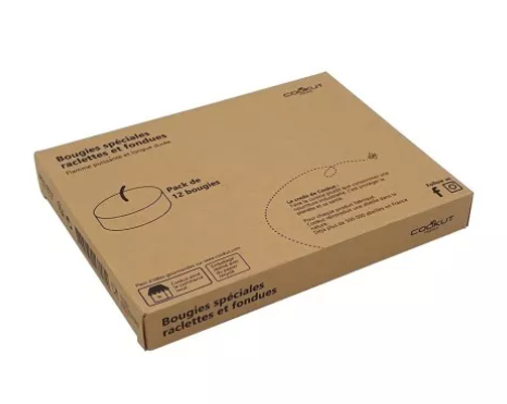 Cookut Kerzen für Raclette & Fondue, 12 Stück
