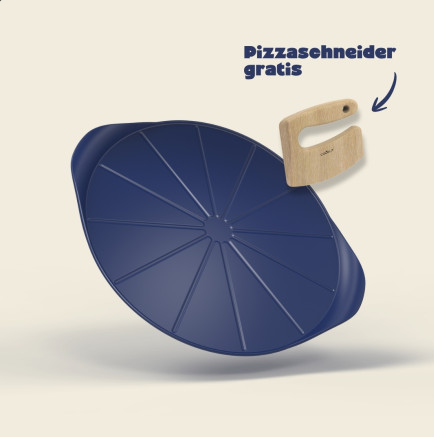 COOKUT Die formidable Pizzaplatte, Blueberry blau, 33 cm
