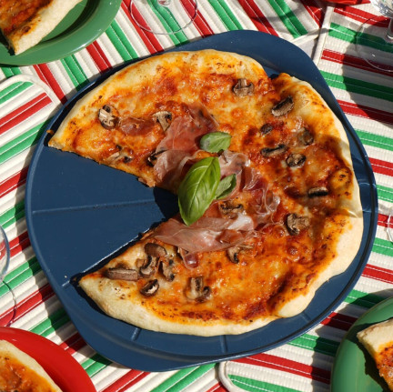 COOKUT Die formidable Pizzaplatte, Blueberry blau, 33 cm