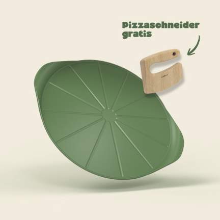 COOKUT Die formidable Pizzaplatte, Fern grün, 33 cm