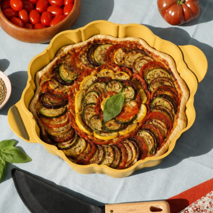 COOKUT Die formidable Tarteform, Mango gelb, 33 cm