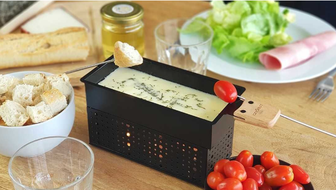 Cookut Raclette- und Fondue-Set mit Kerzen