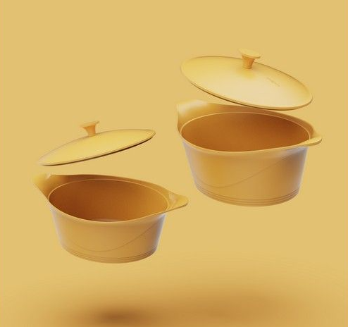 COOKUT Der unglaubliche Bräter, Mango gelb, 24 cm