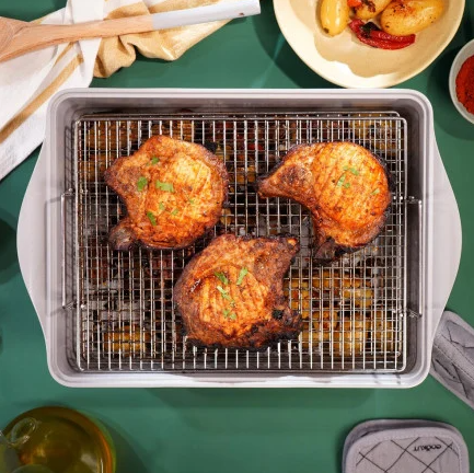 COOKUT Doppelter Grillrost für Auflaufformen