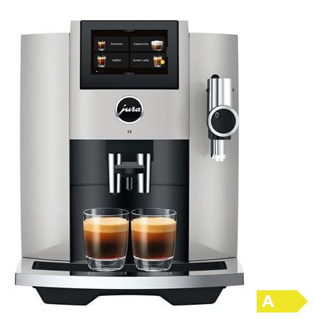Jura Kaffeevollautomat S8 Platin (SB) 15487 inklusive Starterpaket Zemp AG*