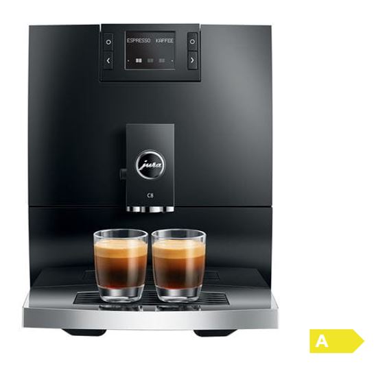 Jura Kaffeevollautomat C8 Piano Black (SA) 15604 inklusive Starterpaket Zemp AG*