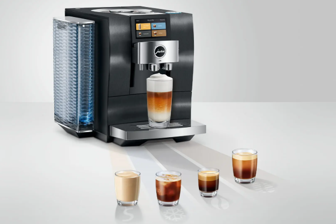 Jura Kaffeevollautomat Z10, Aluminium Black (SB) 15610 inklusive Starterpaket Zemp AG*