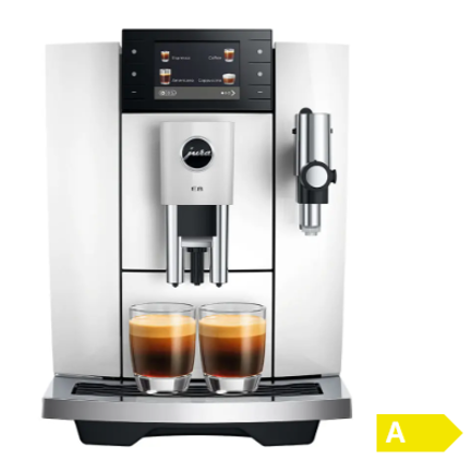 Jura Kaffeevollautomat E8 Piano White (SD) 15748 inklusive Starterpaket Zemp AG*
