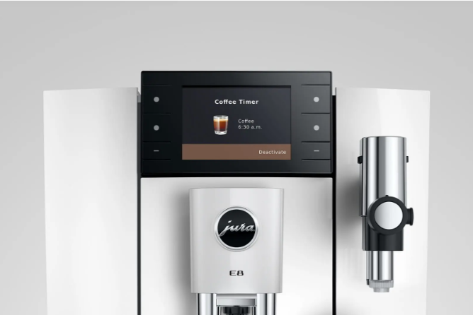 Jura Kaffeevollautomat E8 Piano White (SD) 15748 inklusive Starterpaket Zemp AG*