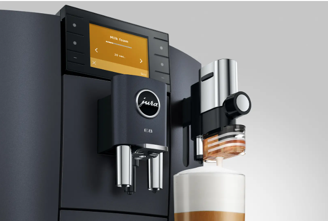 Jura Kaffeevollautomat E8 Cosmic Black (SD) 15750 inklusive Starterpaket Zemp AG*
