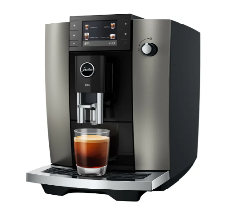 Jura Kaffeevollautomat E6 Dark Inox (SD) 15829 inklusive Starterpaket Zemp AG*