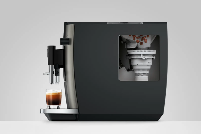 Jura Kaffeevollautomat E6 Dark Inox (SD) 15829 inklusive Starterpaket Zemp AG*