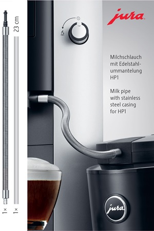 Jura Milchschlauch mit Edelstahlummantelung HP1, 24112