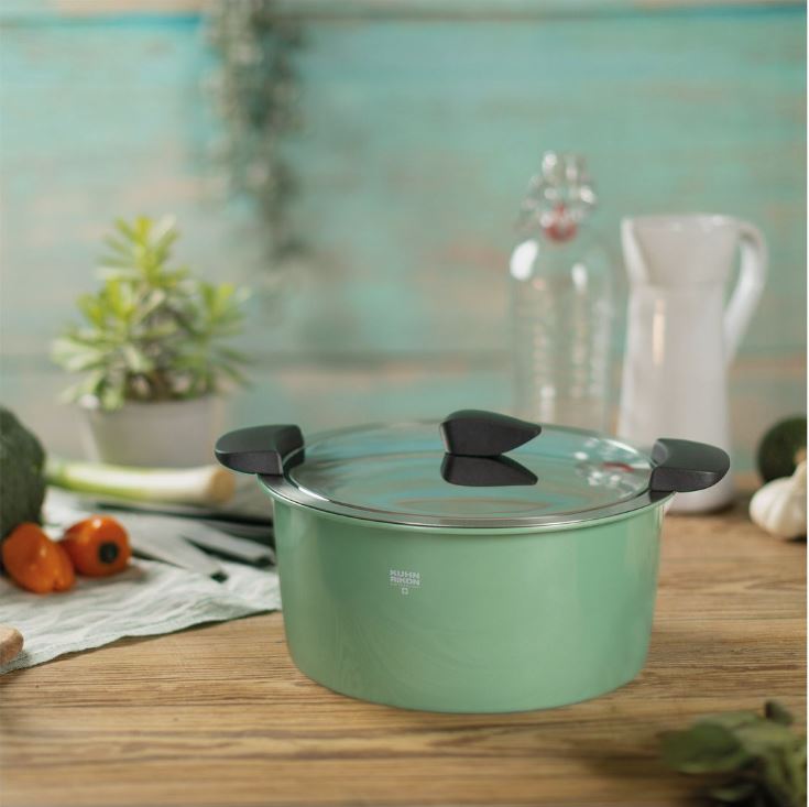 Kuhn Rikon Hotpan Kochtopf ocean green 3,0 Liter, Ø 22 cm
