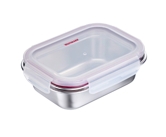 Westmark Lunchbox Edelstahl, mikrowellengeeignet, 600 ml