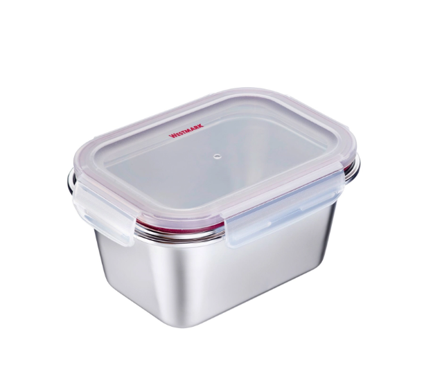 Westmark Lunchbox Edelstahl, mikrowellengeeignet, 1000 ml