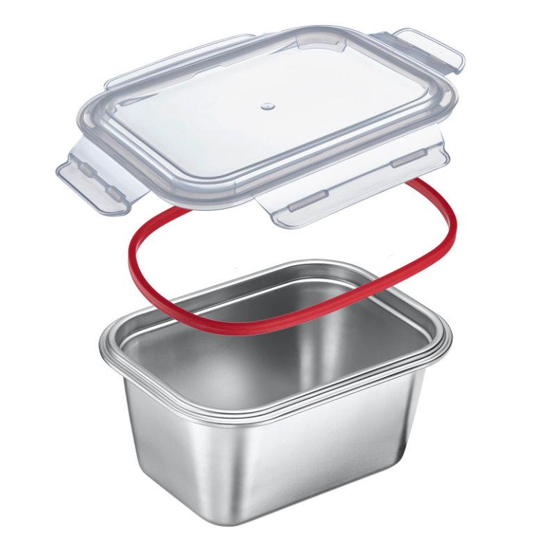 Westmark Lunchbox Edelstahl, mikrowellengeeignet, 1000 ml