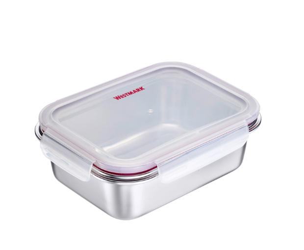 Westmark Lunchbox Edelstahl, mikrowellengeeignet, 1300 ml