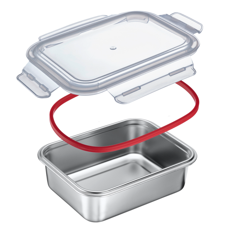 Westmark Lunchbox Edelstahl, mikrowellengeeignet, 600 ml