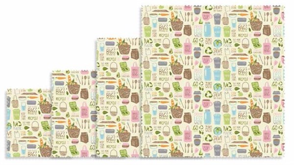 Bienenwachstuch Zero Waste 4er Set BW25