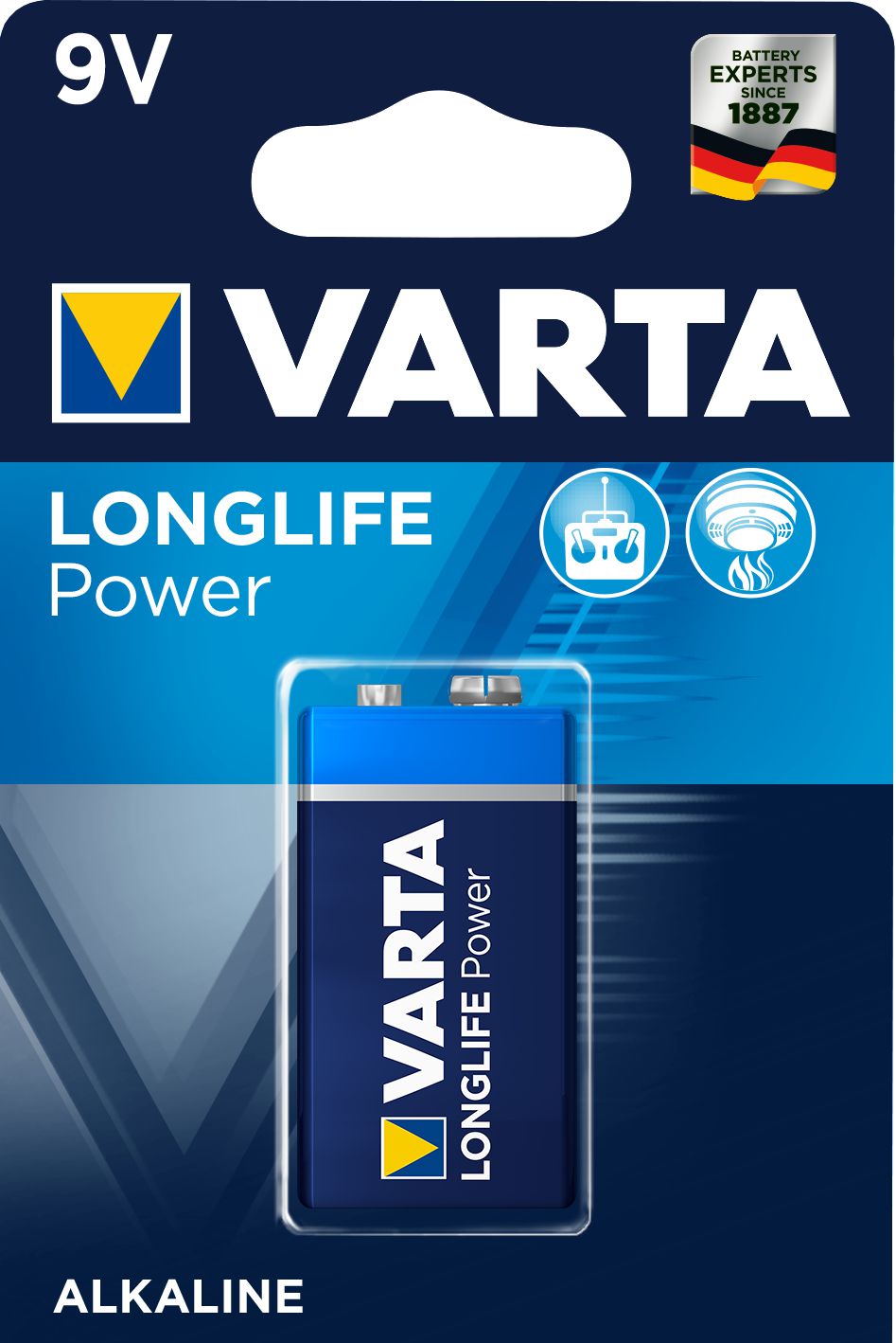 VARTA Batterie LONGLIFE Power 9 Volt<br>