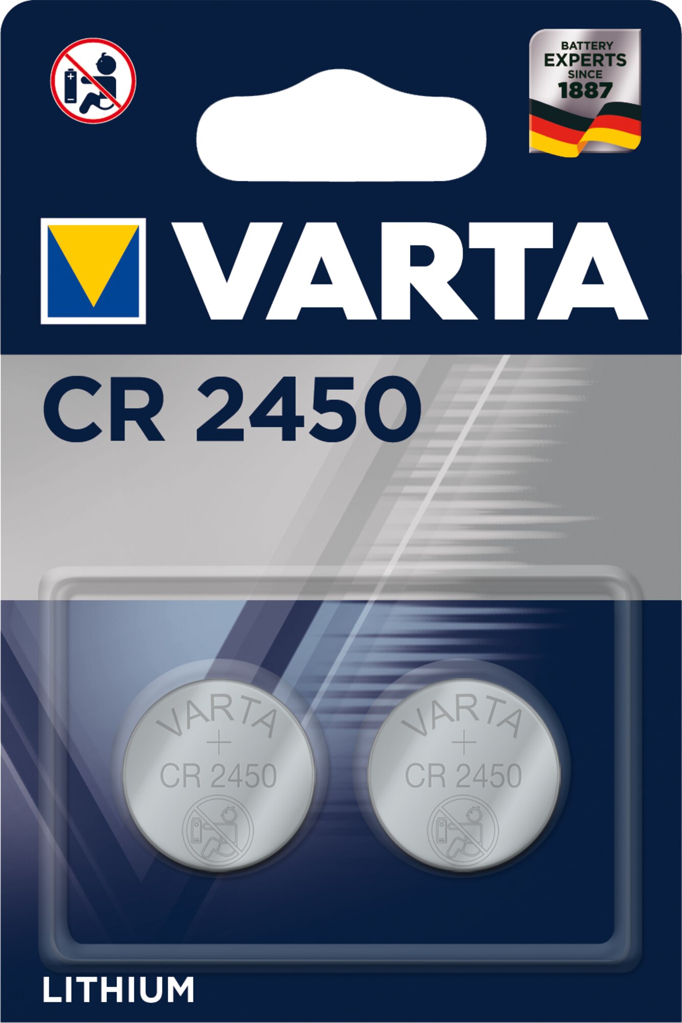 VARTA Batterien CR2450 Karte à 2 Stk.<br>
