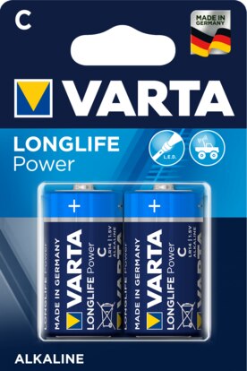 VARTA Batterien Longlife Power C, Baby, Paket à 2 Stück<br>