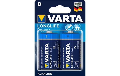VARTA Batterien LONGLIFE Power LR20  Mono D Karte à 2 Stk.<br>