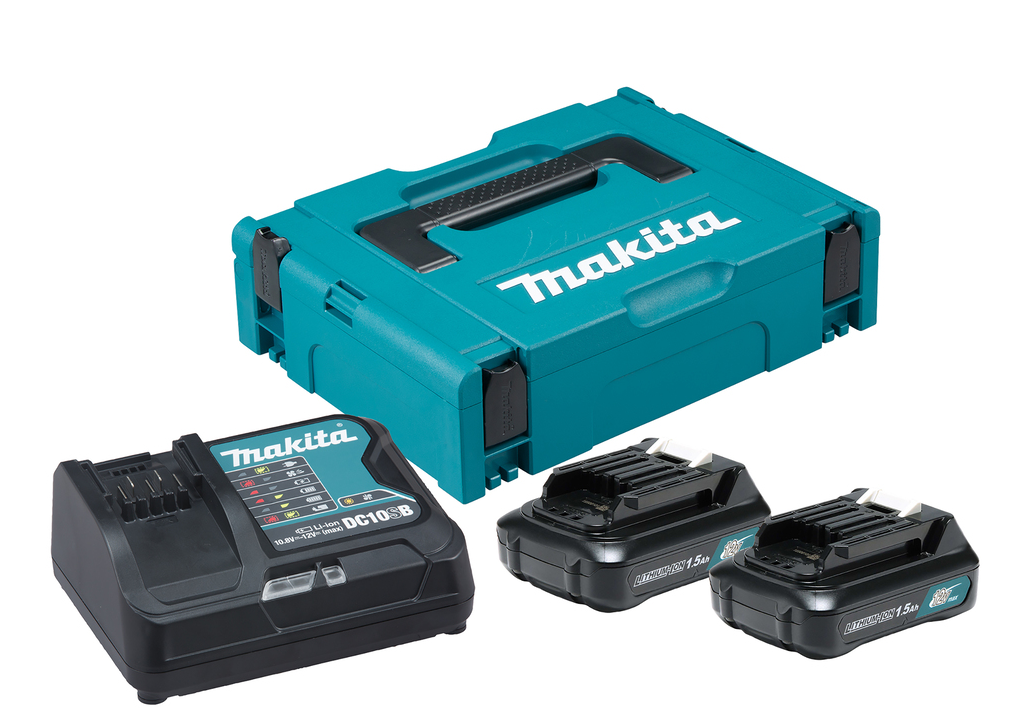 Makita Energypack EPAC12-152, 12 V, 1,5 Ah, 2 Akkus, 1 Ladegerät + Koffer
