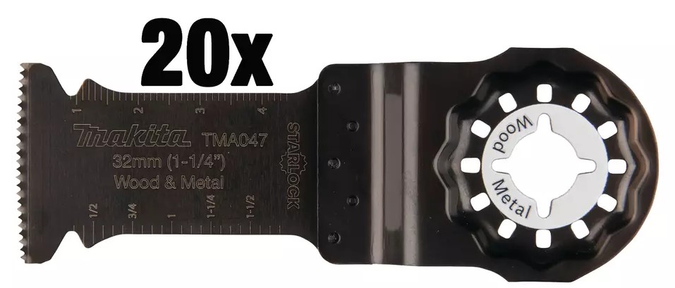 Makita Eintauchsägeblatt für Holz + Metall, 20er Paket, B64814-20