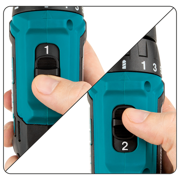 Makita Akku Bohrschrauber 12V CXT mit 2 Akkus, mit Ladegerät
