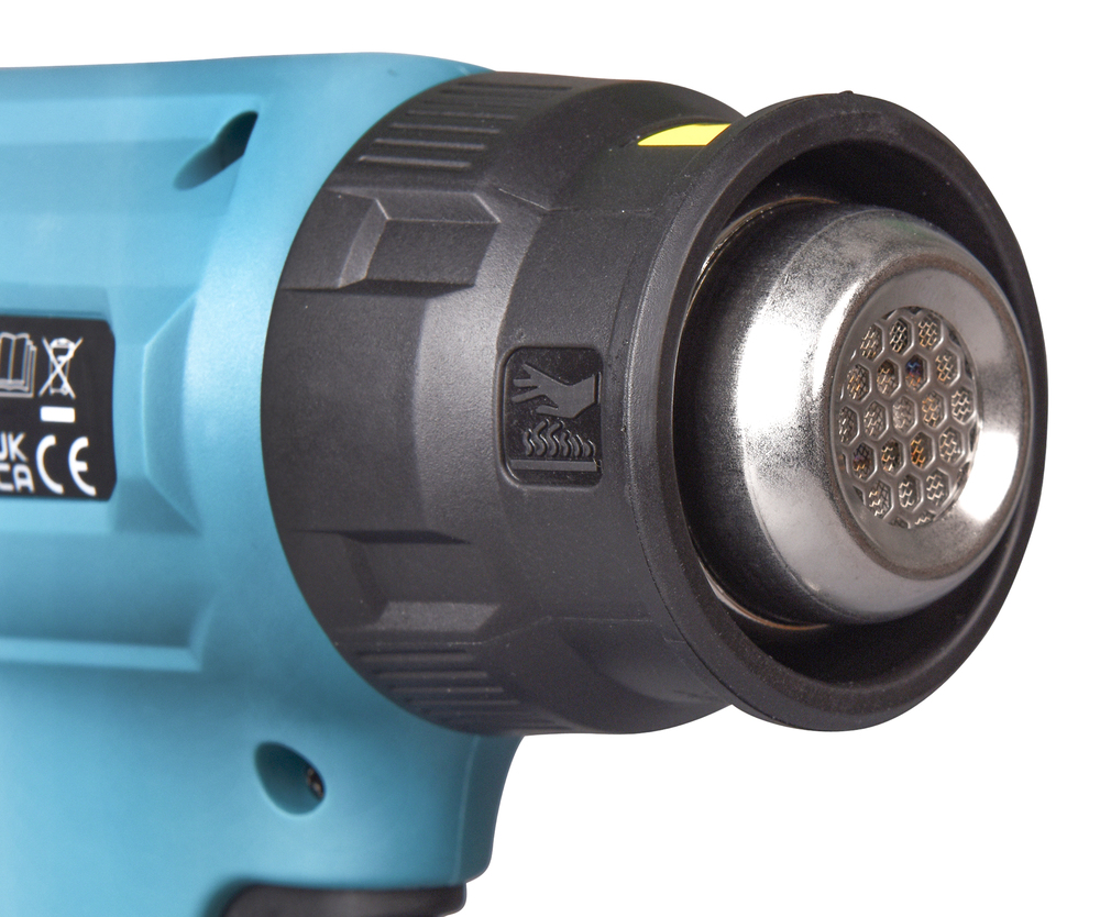 Makita Akku-Heissluftgebläse mit Zubehör und Transportkoffer