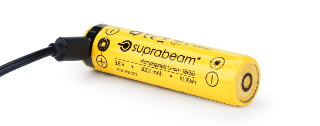 Taschenlampe Suprabeam, LED Lampe Q3r wiederaufladbar