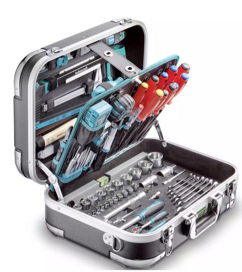 Technocraft Werkzeugkoffer Pro Chrom, 152 teilig