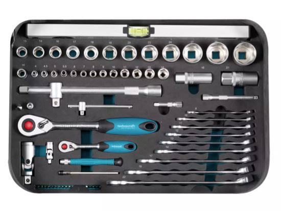 Technocraft Werkzeugkoffer Pro Chrom, 152 teilig