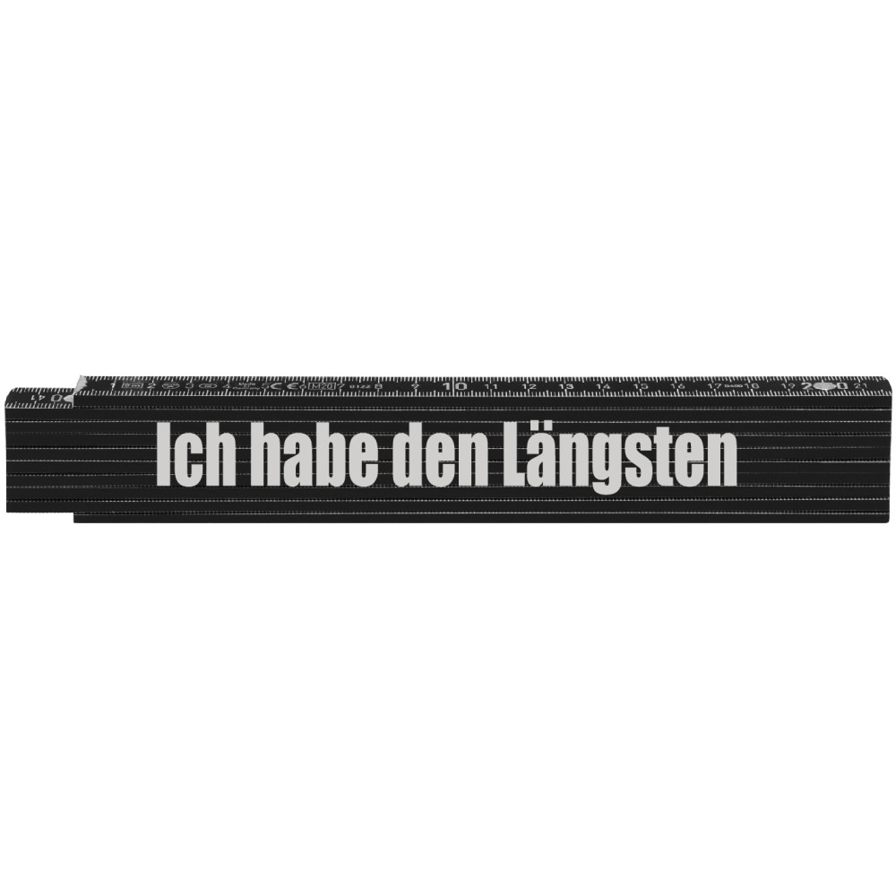 Holz-Gliedermeter “Ich habe den Längsten”