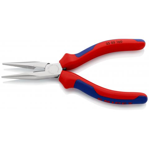 Knipex Flachrundzange mit Schneide (Radiozange) 160 mm