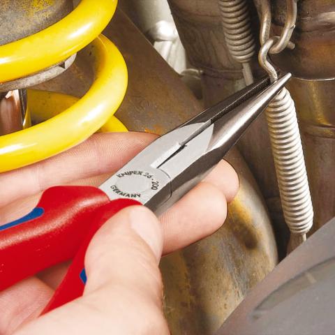 Knipex Flachrundzange mit Schneide (Telefonzange) 200 mm