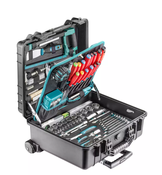 Technocraft PP-Werkzeugkoffer Pro Trolley Premium, 213 teilig, IP65
