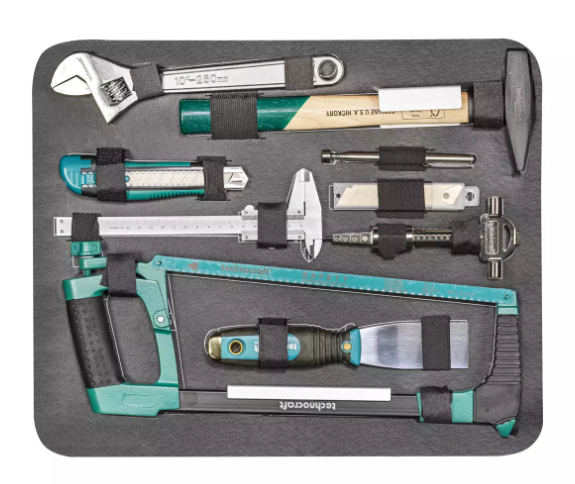 Technocraft PP-Werkzeugkoffer Pro Trolley Premium, 213 teilig, IP65