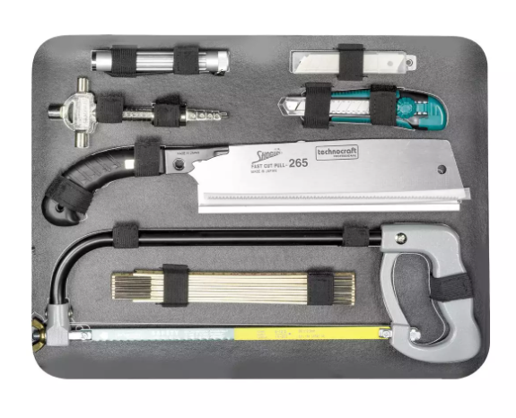 Technocraft Alu-Werkzeugkoffer Pro Wood 4, 128 teilig