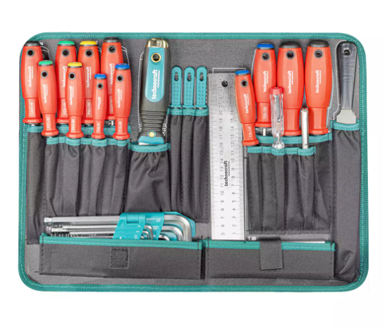 Technocraft Alu-Werkzeugkoffer Pro Wood 4, 128 teilig