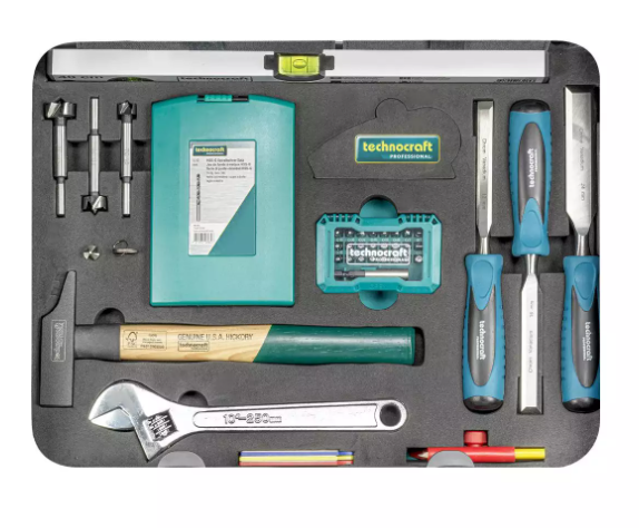 Technocraft Alu-Werkzeugkoffer Pro Wood 4, 128 teilig