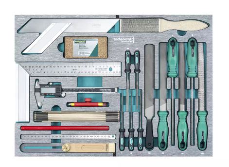 Technocraft Werkstattwagen Swiss Team Wood 282 teilig 729718
