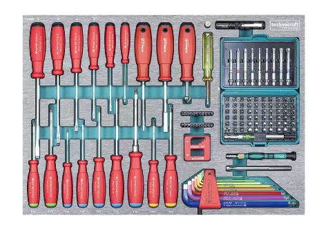 Technocraft Werkstattwagen Swiss Team Wood Pro 282 teilig 729719