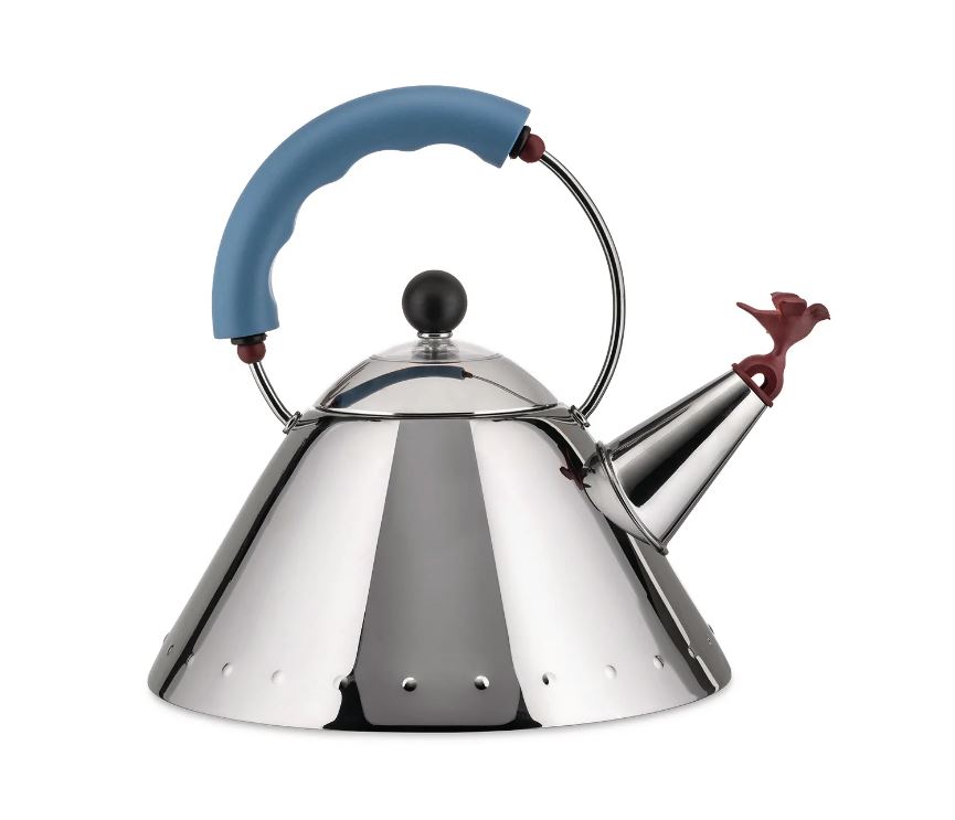 Wasserkessel-Vogelform Flöte blau, Alessi<br>