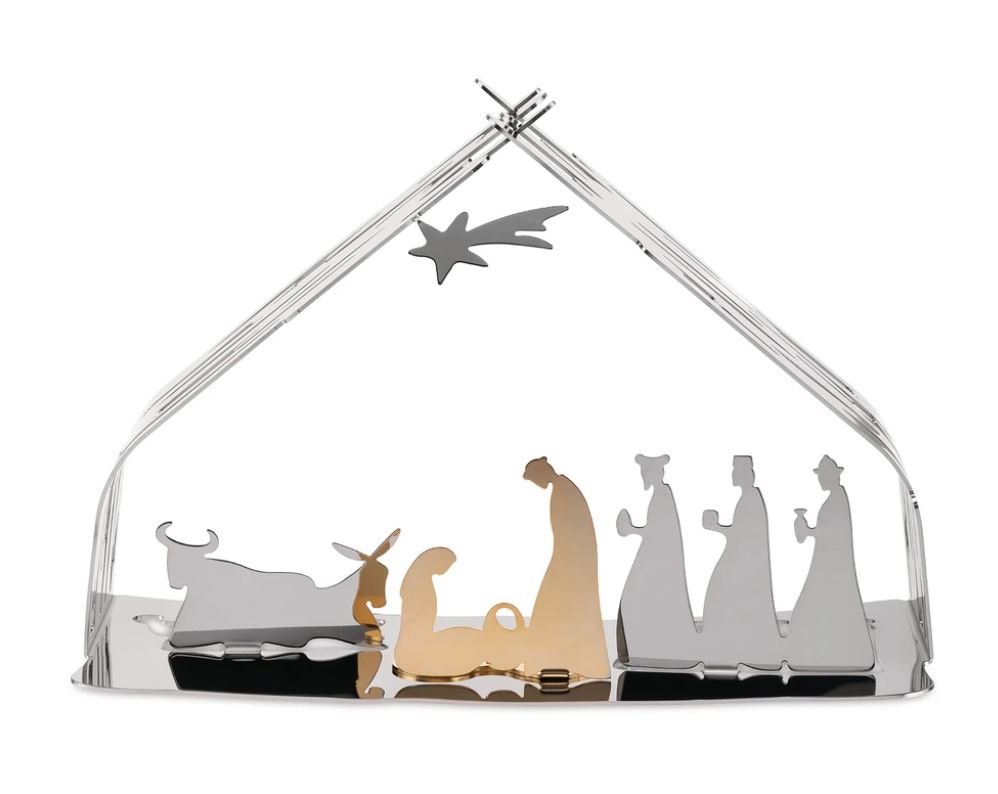 Alessi Weihnachts-Krippe "Bark Crib" 18/10<br>