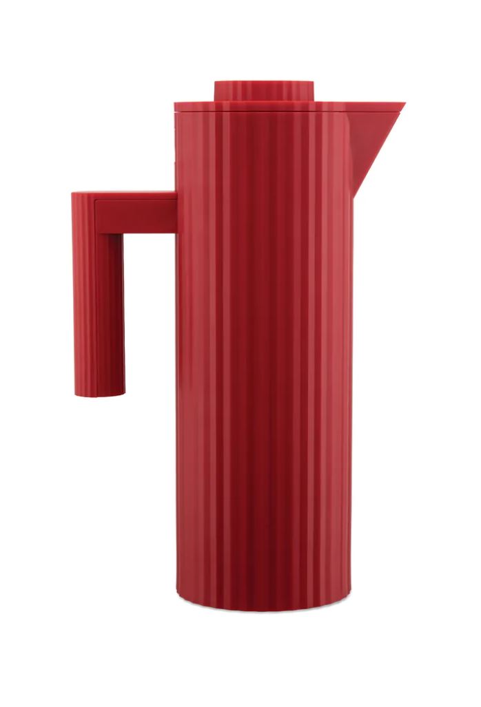 Thermoskrug "Plissé" 100 cl, rot <br> Farbe: rot