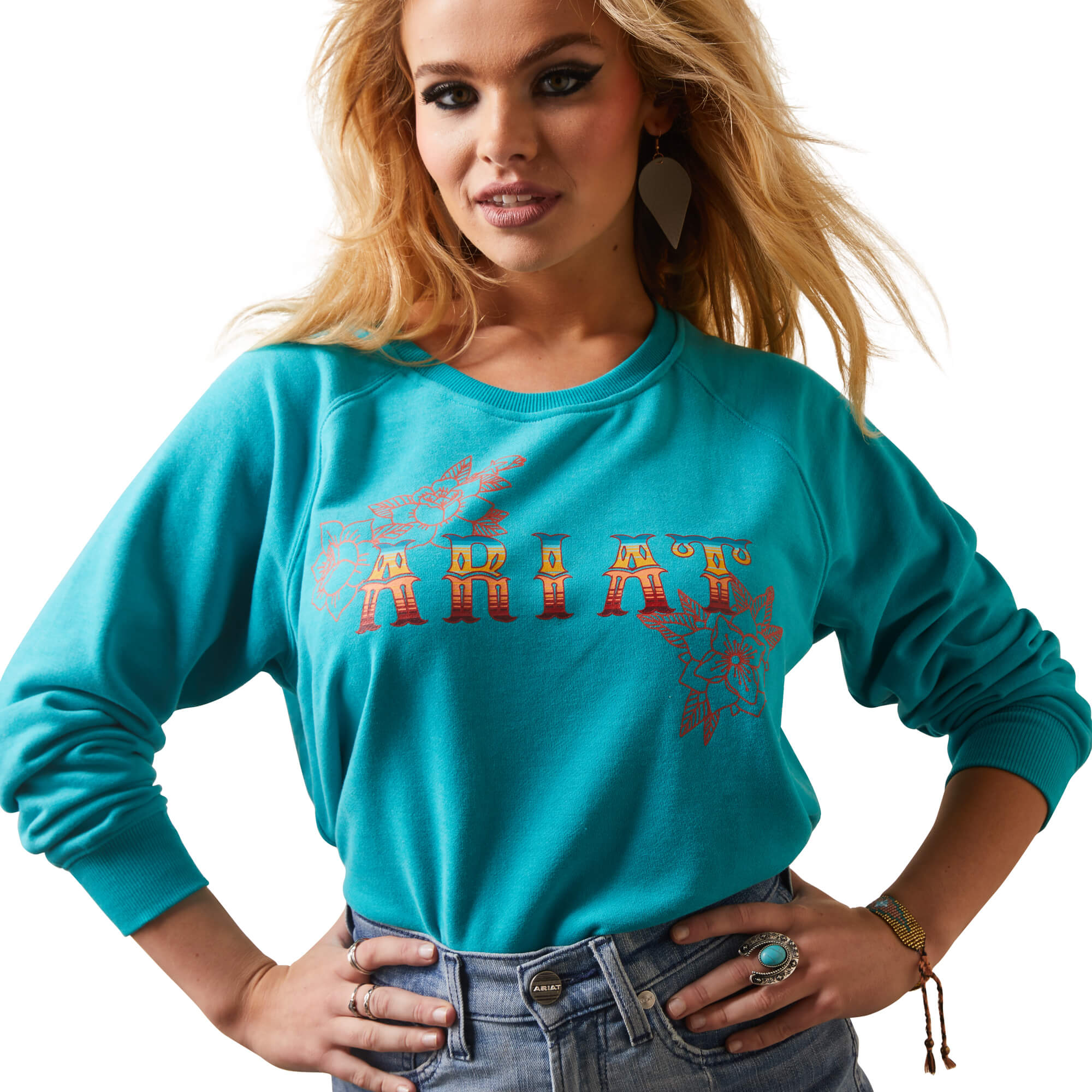 Ariat REAL Rose Sweatshirt<br>