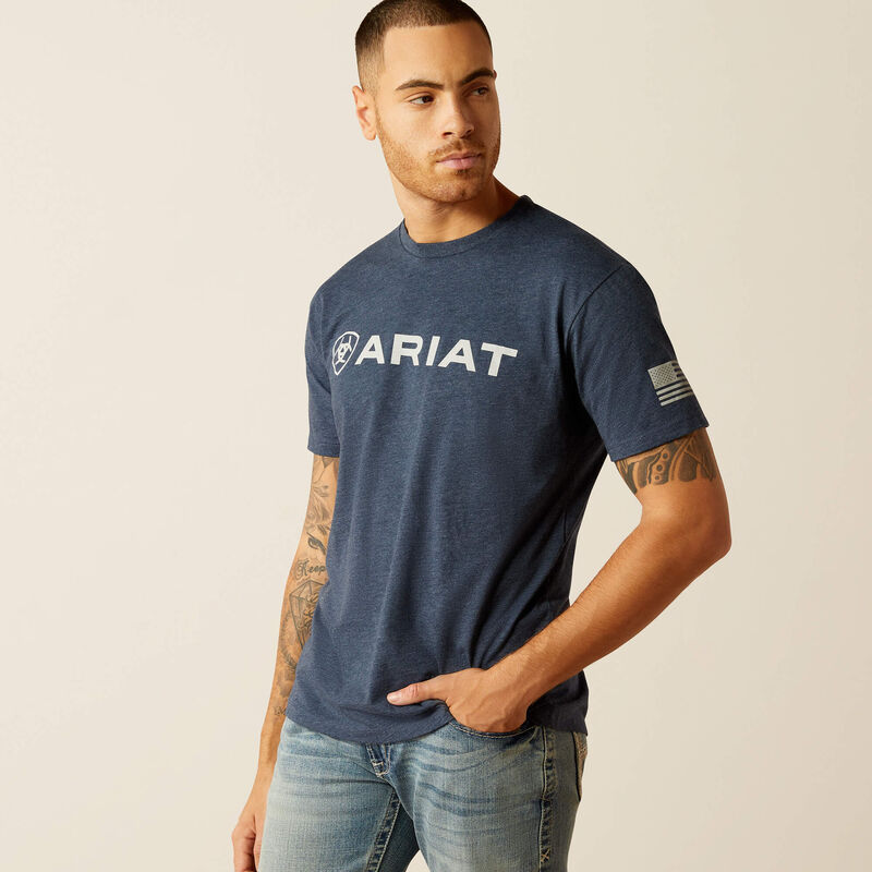 Ariat T-Shirt "Shield Flag"<br>